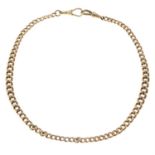 An early 20th century 9ct gold albert chain.