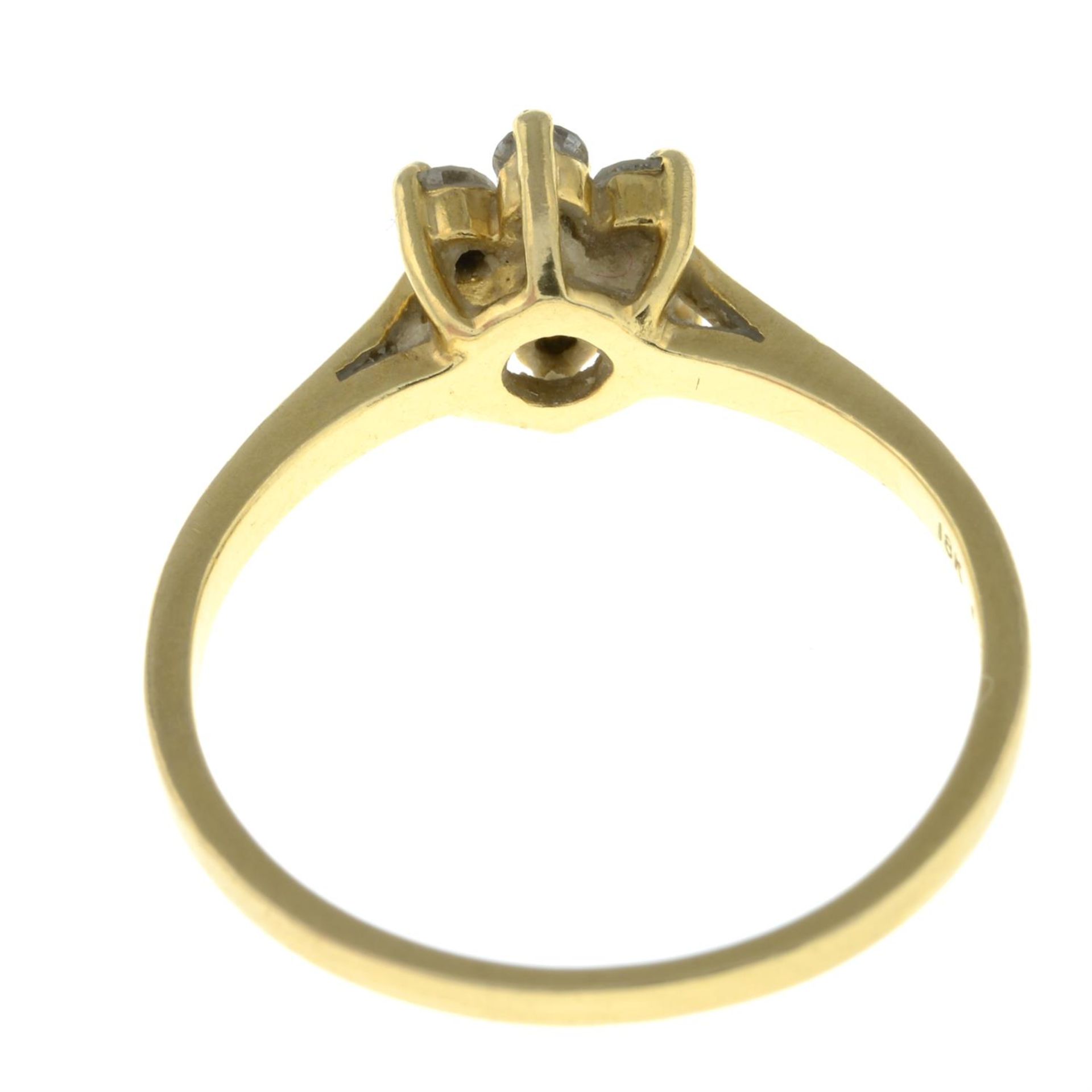 An 18ct gold brilliant-cut diamond cluster ring. - Image 2 of 2