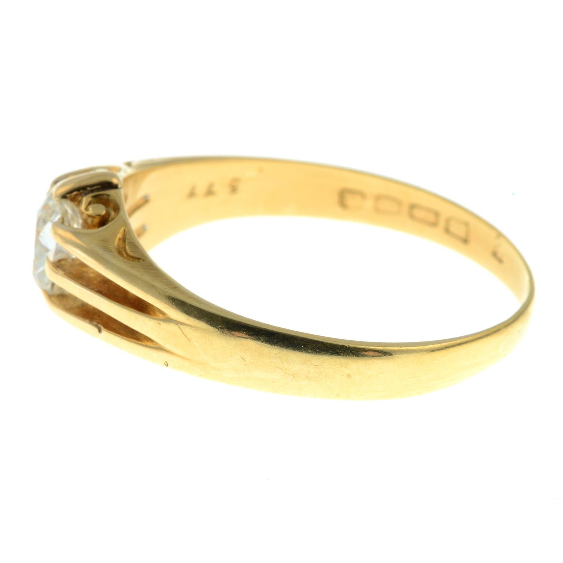 An early 20th century 18ct gold old-cut diamond single-stone ring. - Image 3 of 3