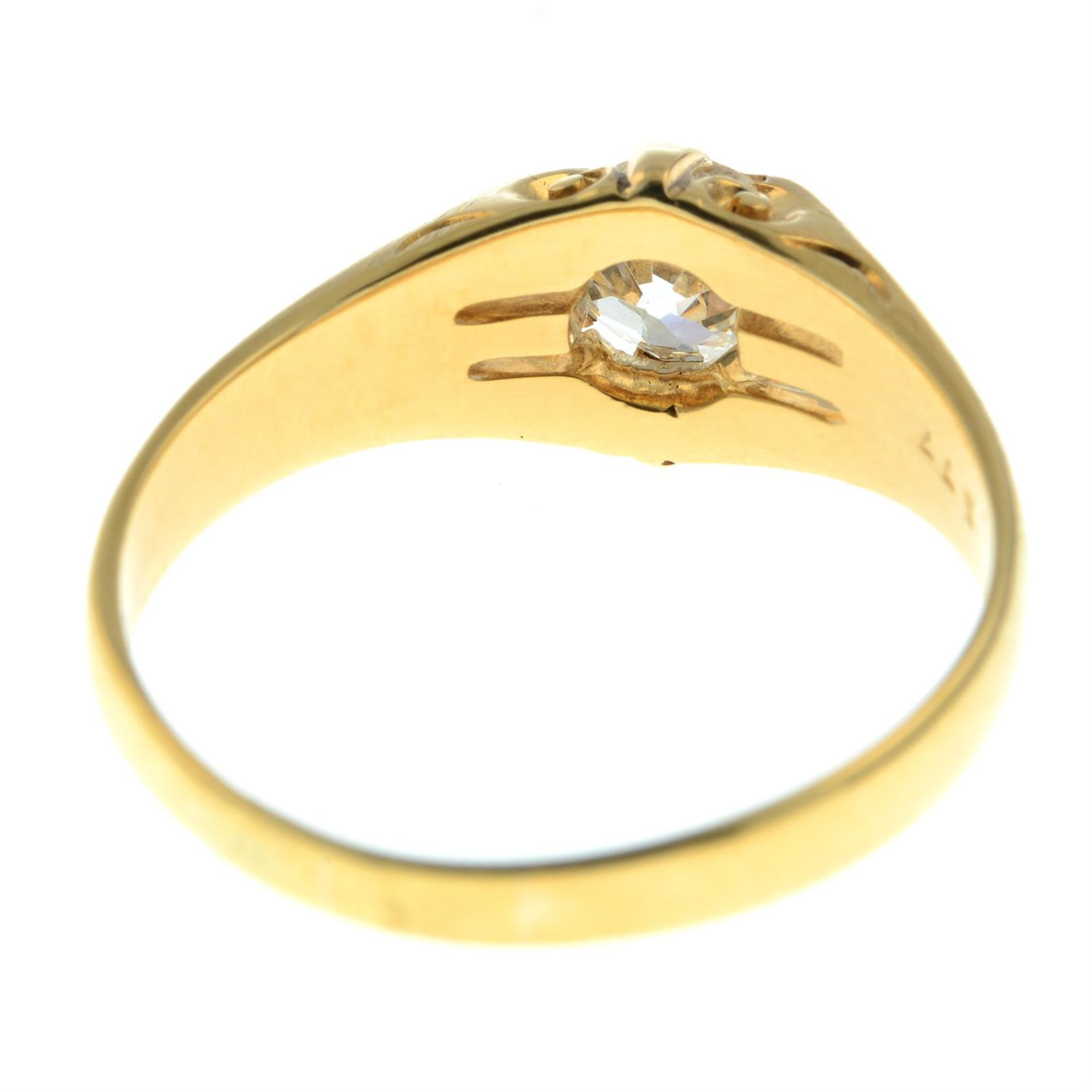 An early 20th century 18ct gold old-cut diamond single-stone ring. - Image 2 of 3