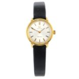 OMEGA - a gold plated De Ville wrist watch, 22mm.