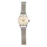 OMEGA - a 9ct white gold bracelet watch, 19mm.