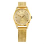 OMEGA - a gold plated Genève bracelet watch, 25mm.