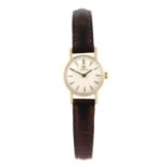 OMEGA - a 9ct yellow gold wrist watch, 20mm.