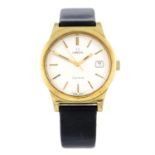 OMEGA - a gold plated Genève wrist watch, 36mm.