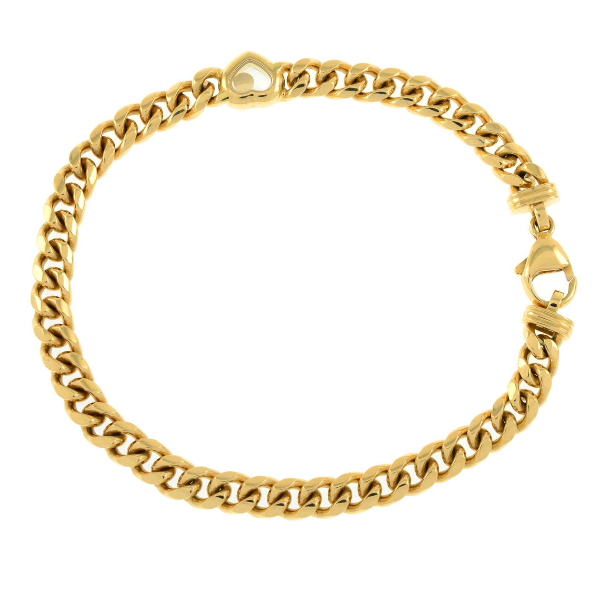 An 18ct gold 'Happy Diamonds' heart bracelet, by Chopard. - Bild 4 aus 4