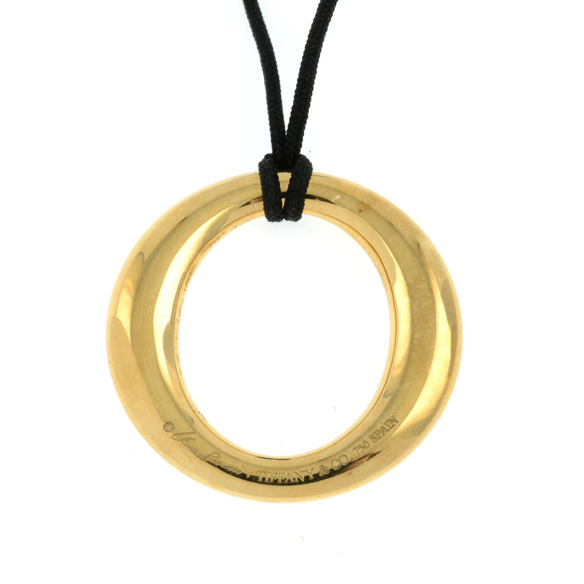 A 'Sevillana' pendant, on black cord, by Elsa Peretti for Tiffany & Co. - Image 3 of 6