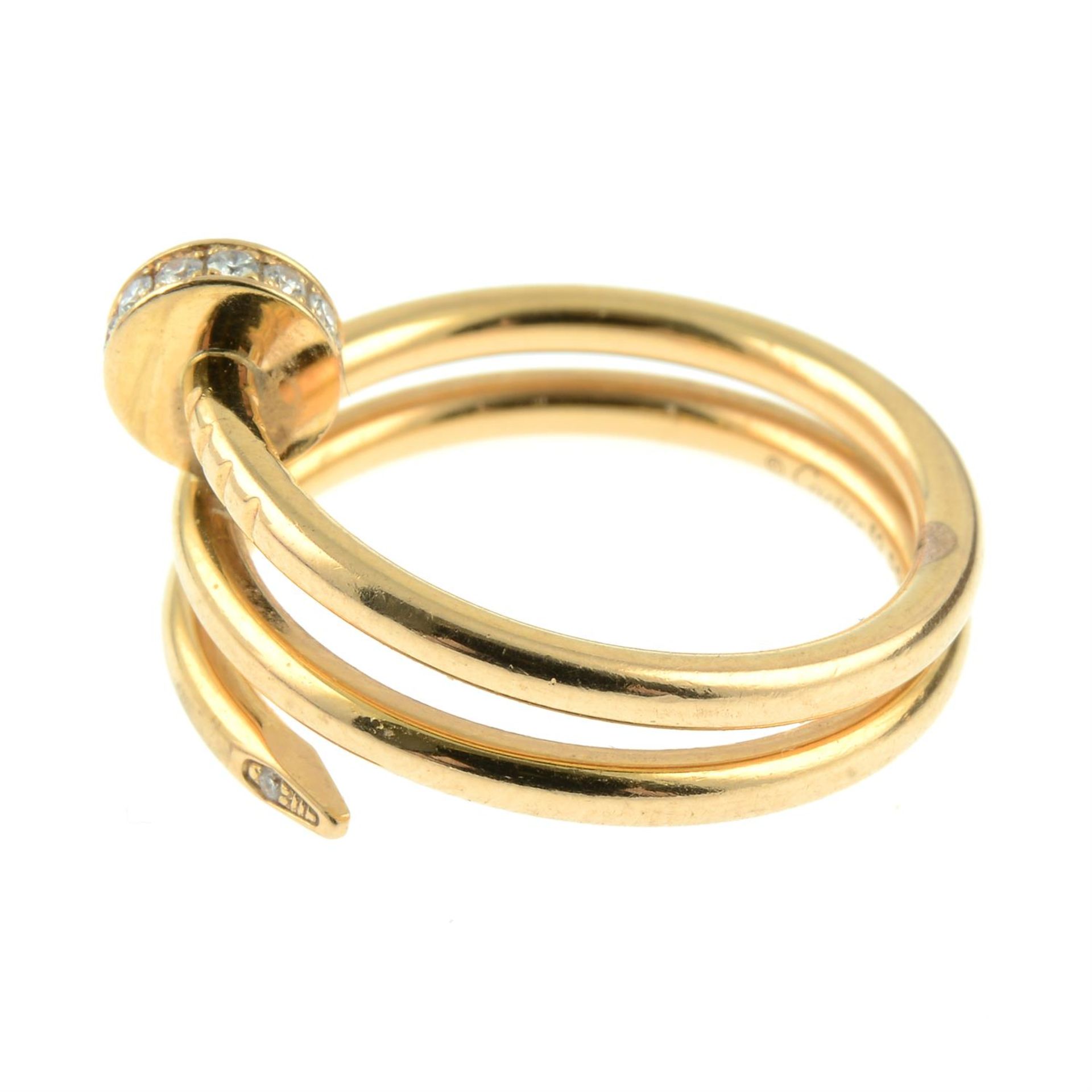 An 18ct gold diamond 'Double Juste Un Clou' ring, by Cartier. - Bild 3 aus 6