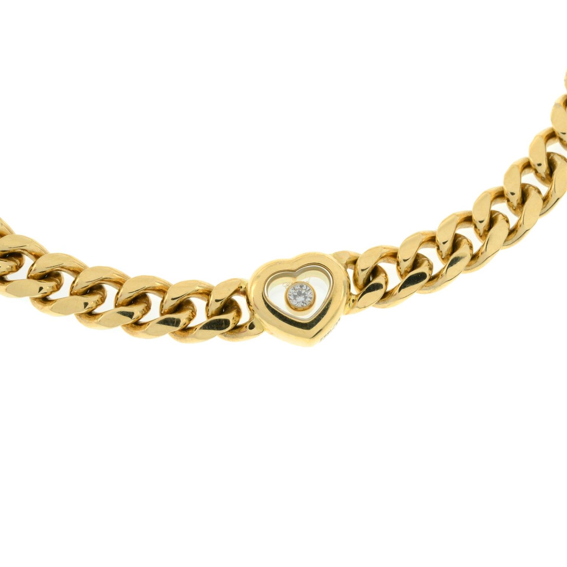 An 18ct gold 'Happy Diamonds' heart bracelet, by Chopard. - Bild 3 aus 4