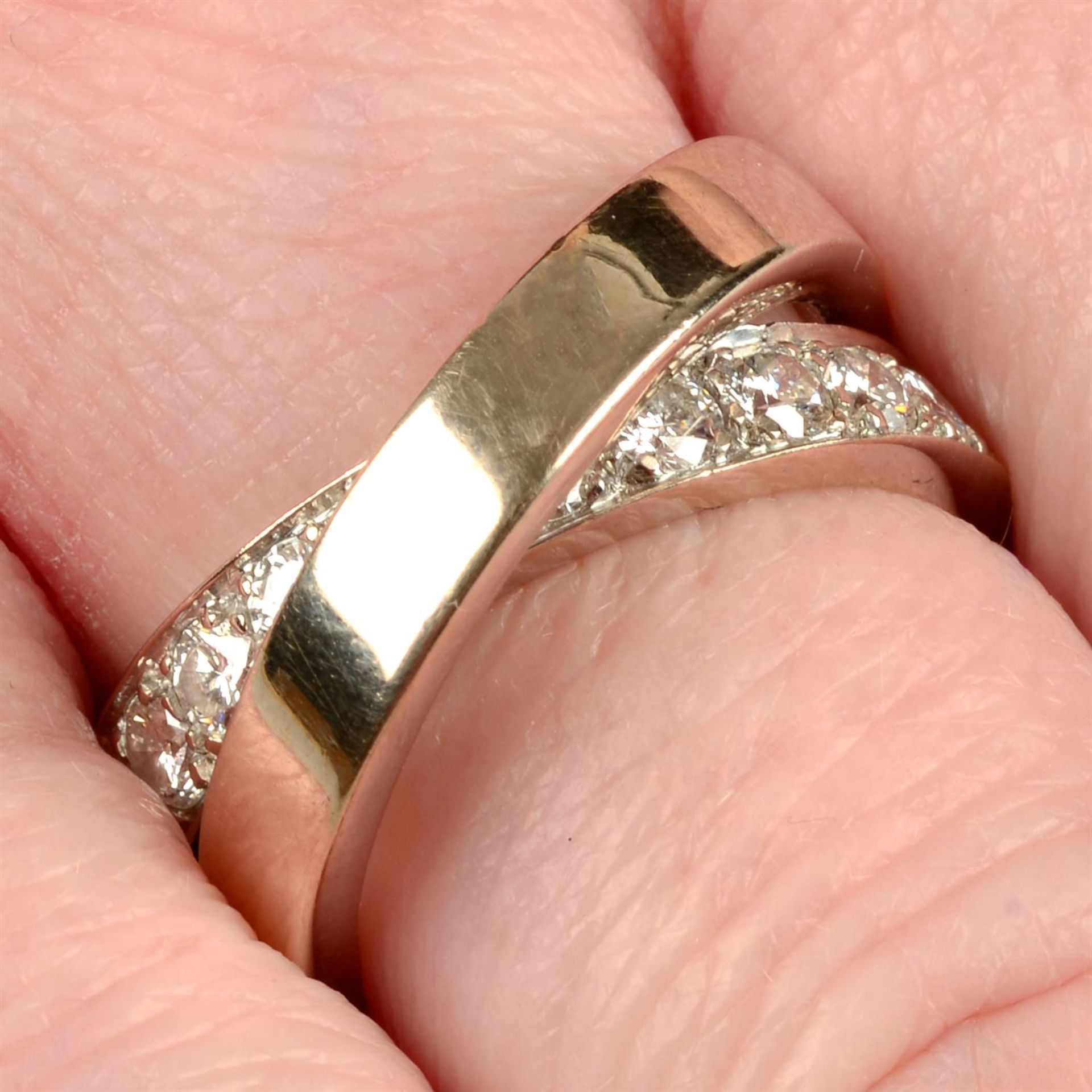 An 18ct gold diamond 'Paris Nouvelle Vague' ring, by Cartier.