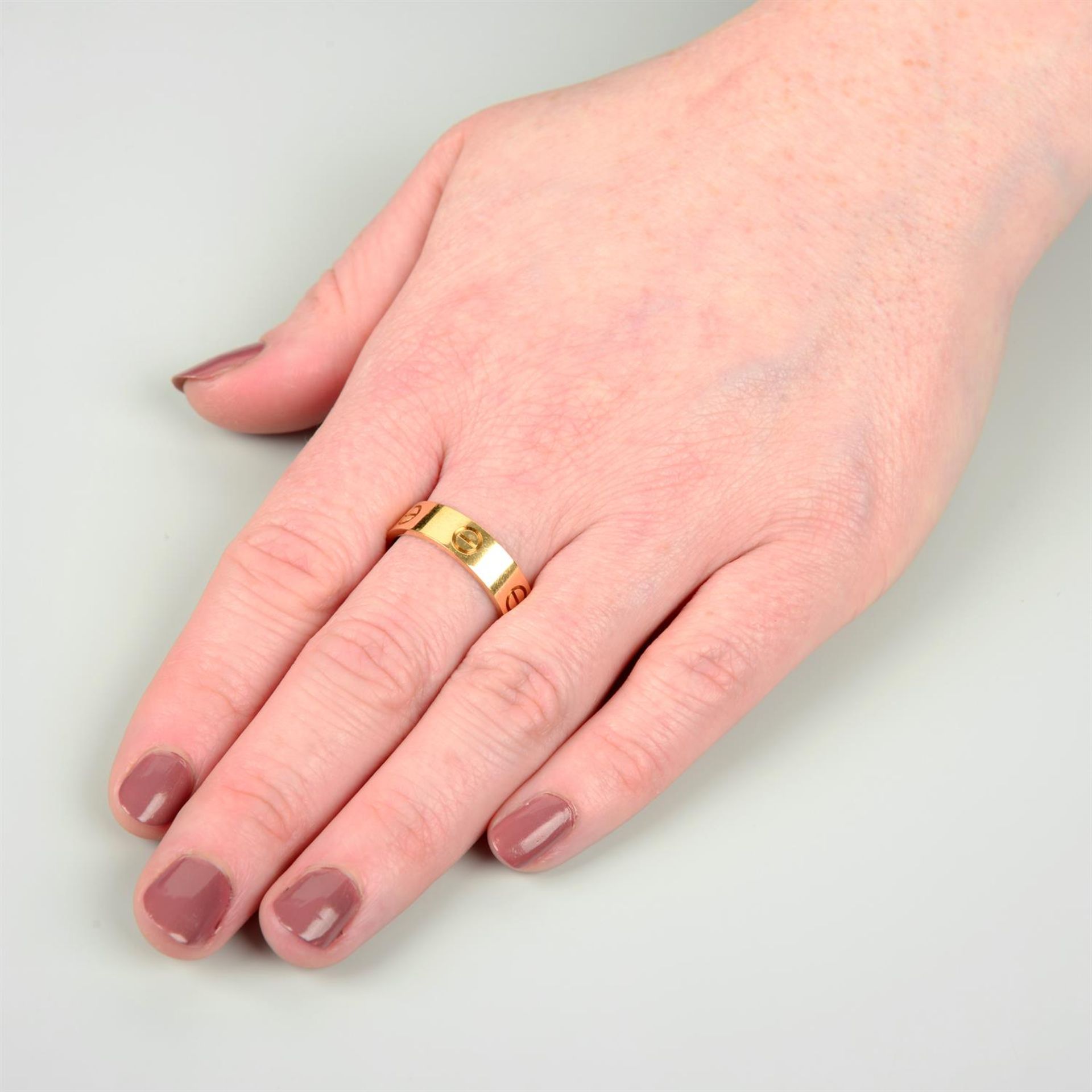 An 18ct gold 'Love' ring, by Cartier. - Bild 5 aus 5