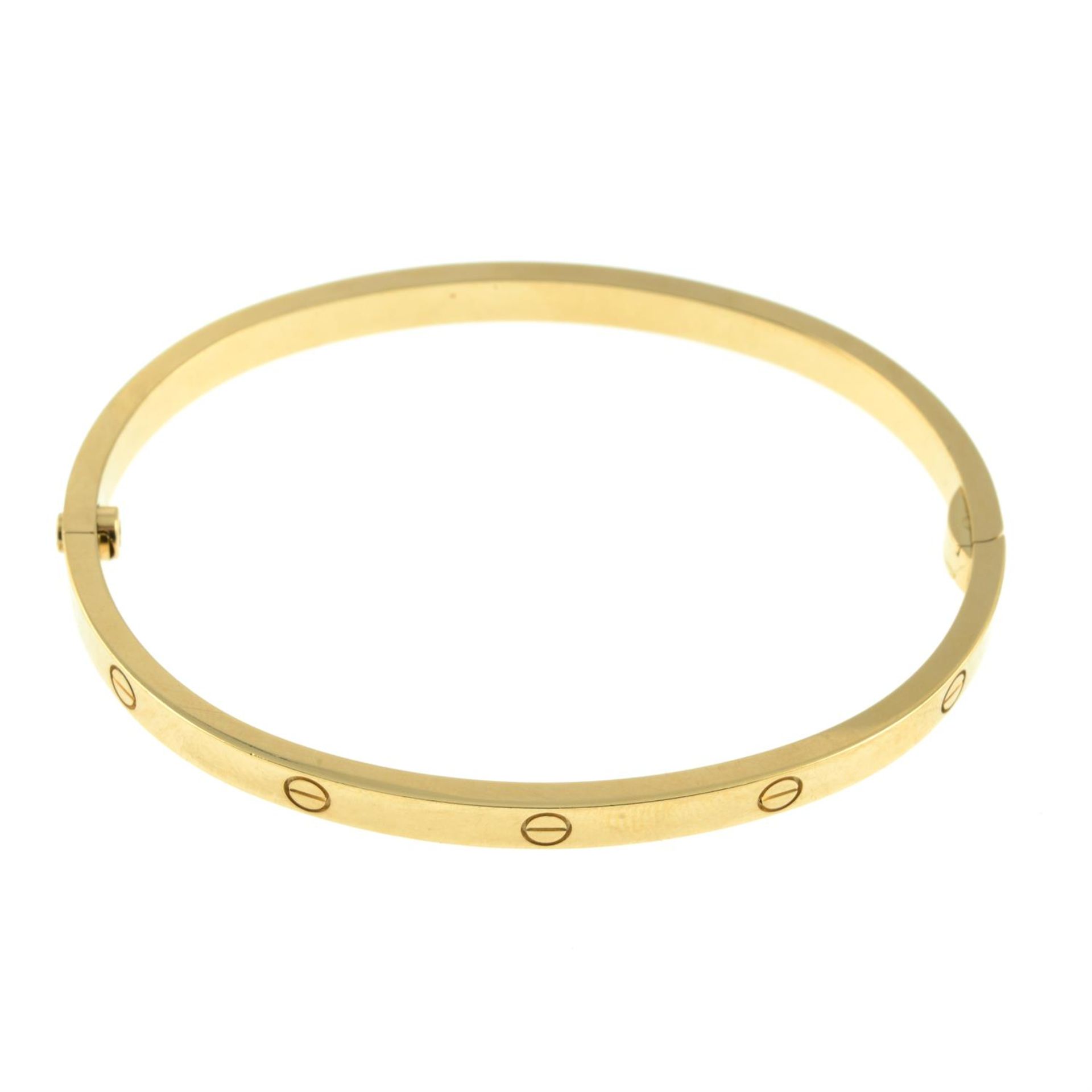 An 18ct gold 'Love' bangle, by Cartier. - Bild 3 aus 4