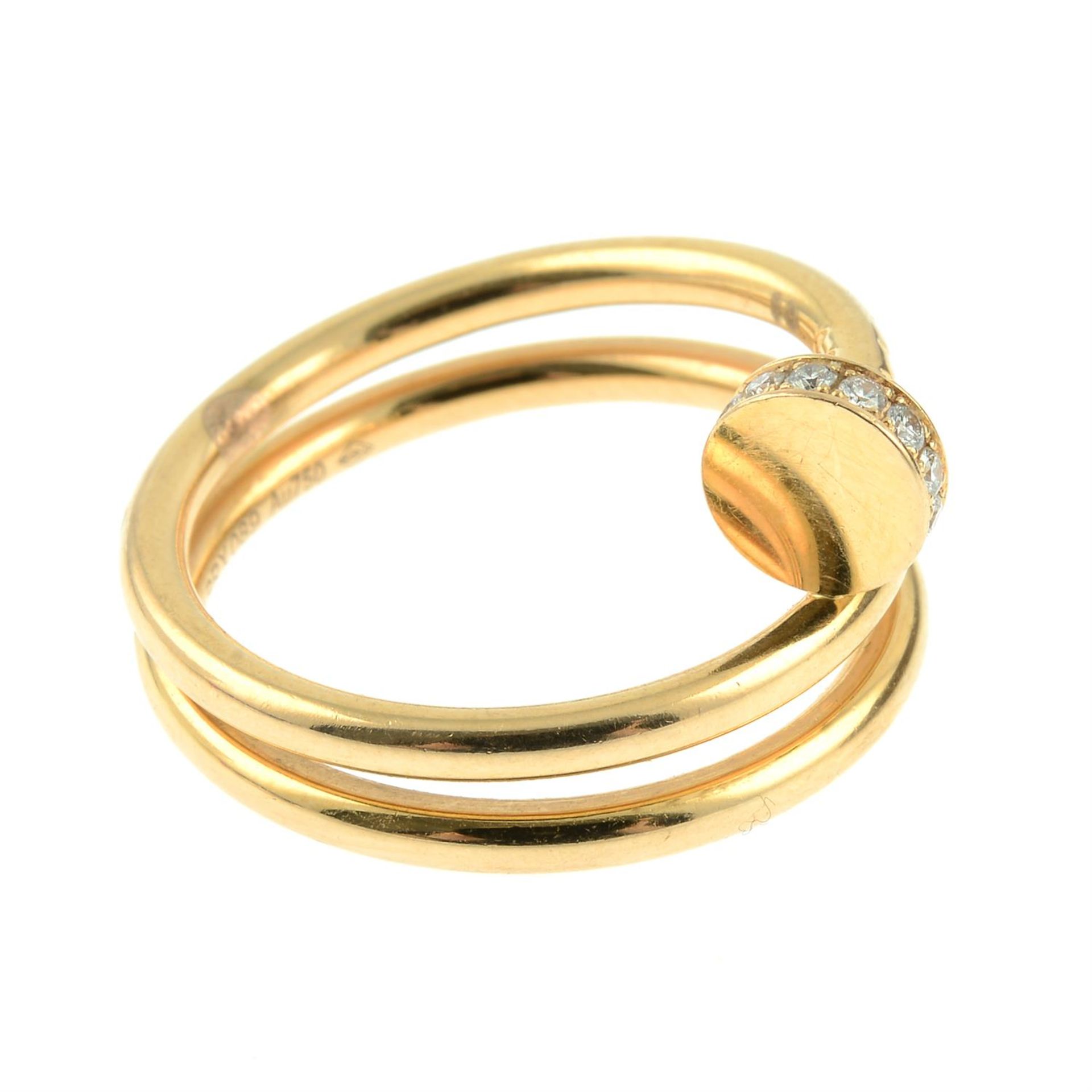An 18ct gold diamond 'Double Juste Un Clou' ring, by Cartier. - Bild 5 aus 6