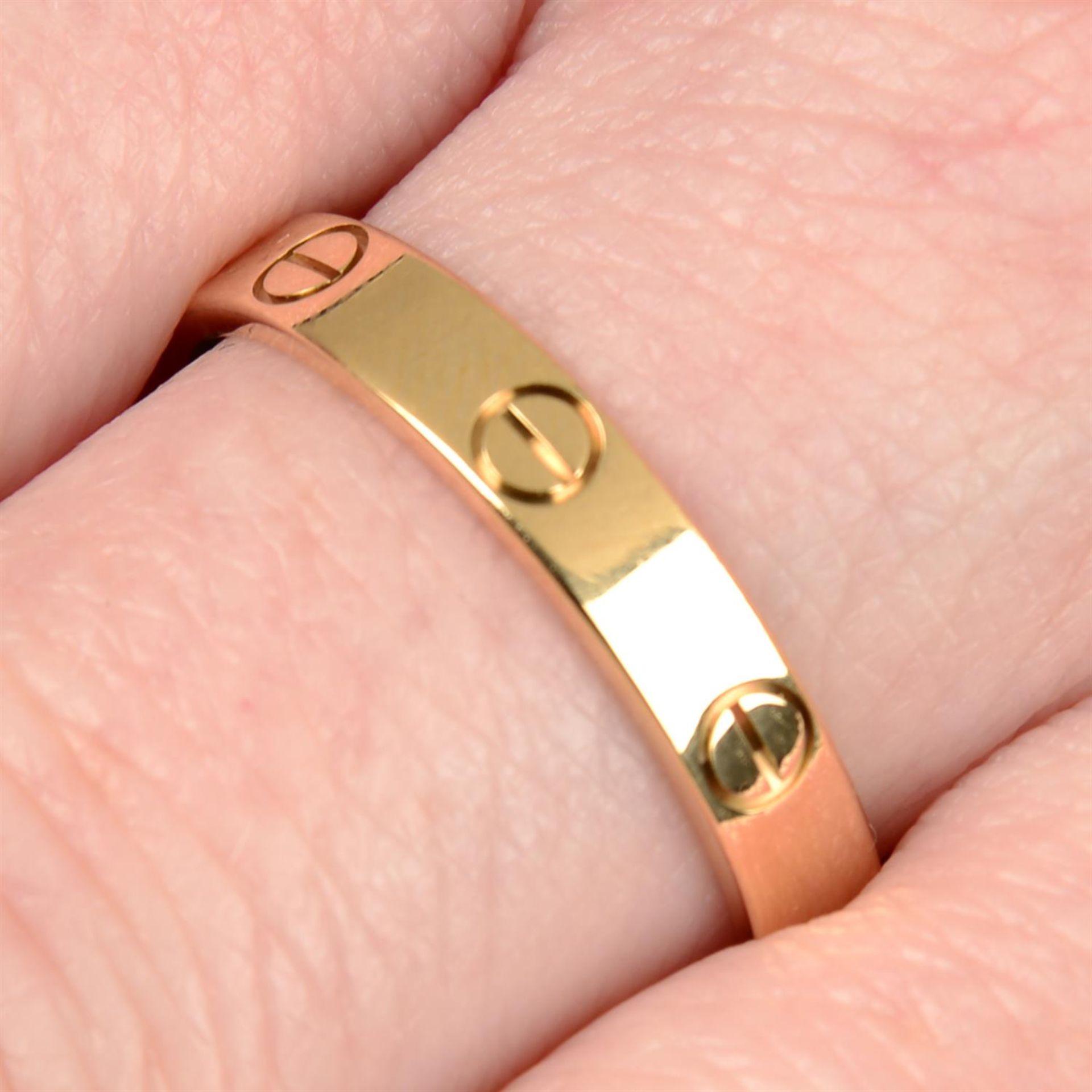 An 18ct gold Cartier 'Love' ring.