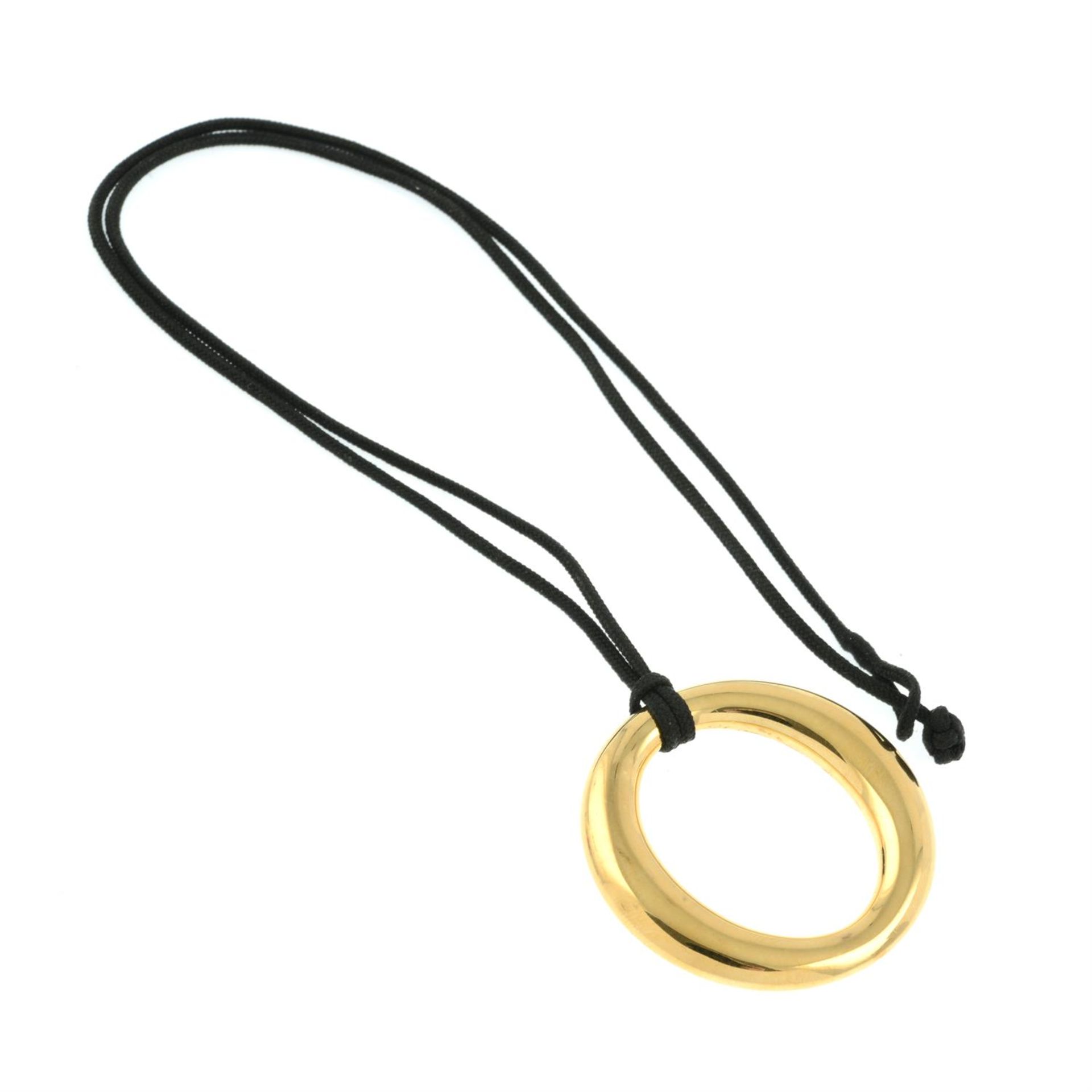 A 'Sevillana' pendant, on black cord, by Elsa Peretti for Tiffany & Co. - Image 5 of 6