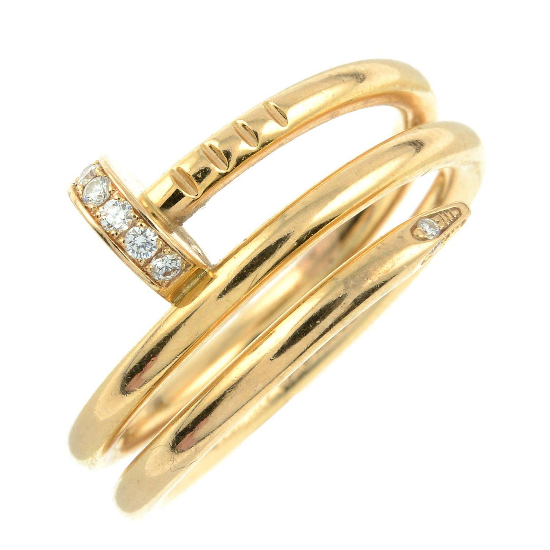 An 18ct gold diamond 'Double Juste Un Clou' ring, by Cartier. - Bild 2 aus 6