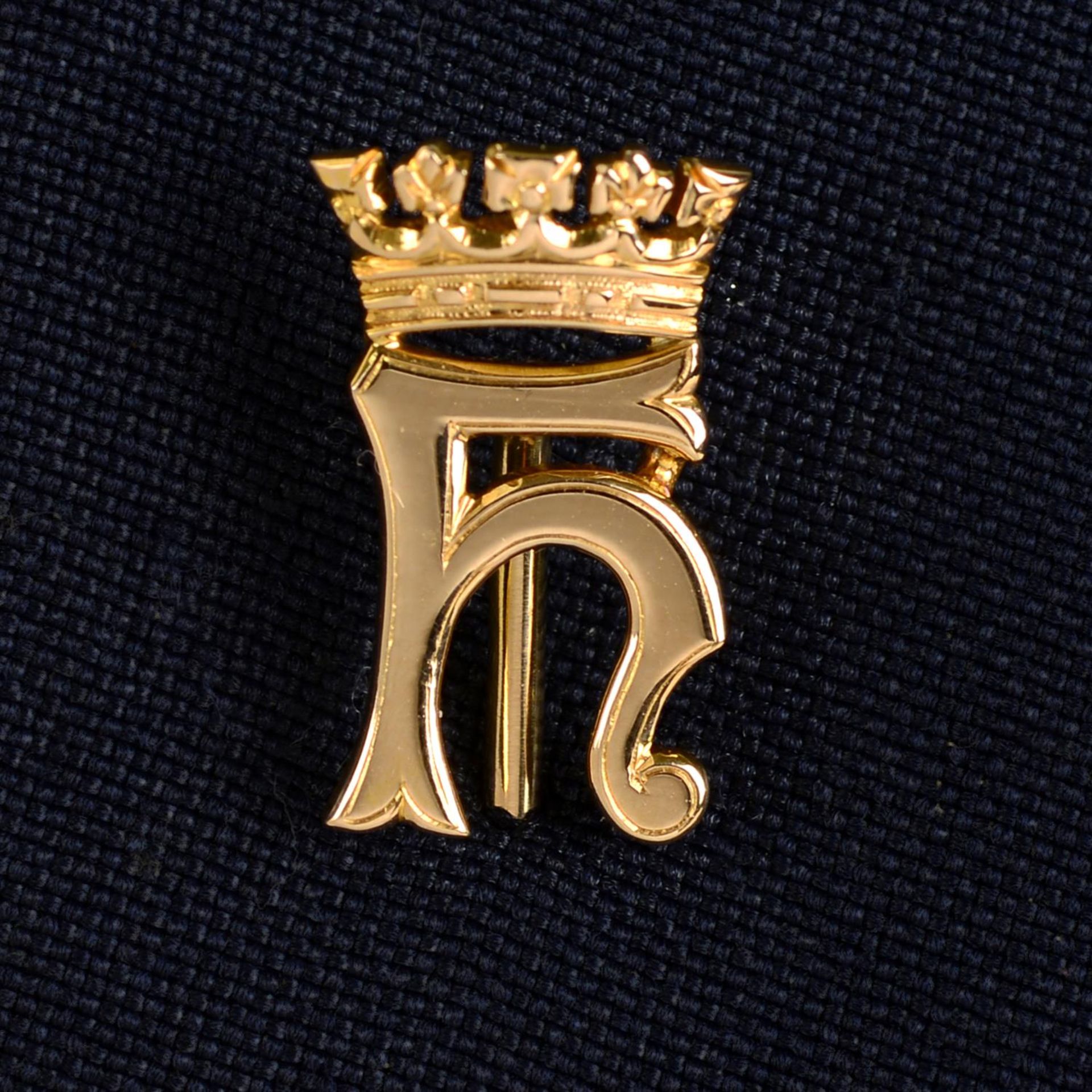 An early 20th century 15ct gold monogram stickpin for Princess Helen of Waldeck and Pyrmont,