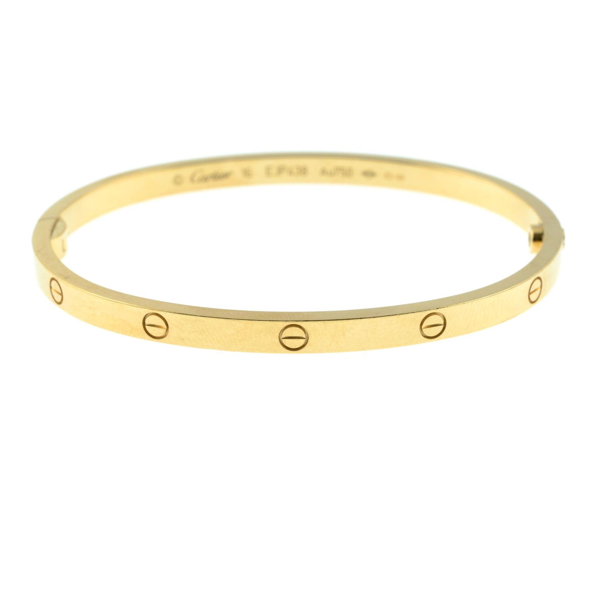 An 18ct gold 'Love' bangle, by Cartier. - Bild 2 aus 4