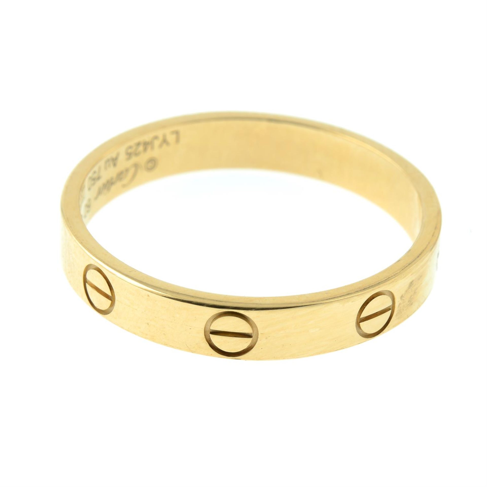 An 18ct gold Cartier 'Love' ring. - Bild 3 aus 5