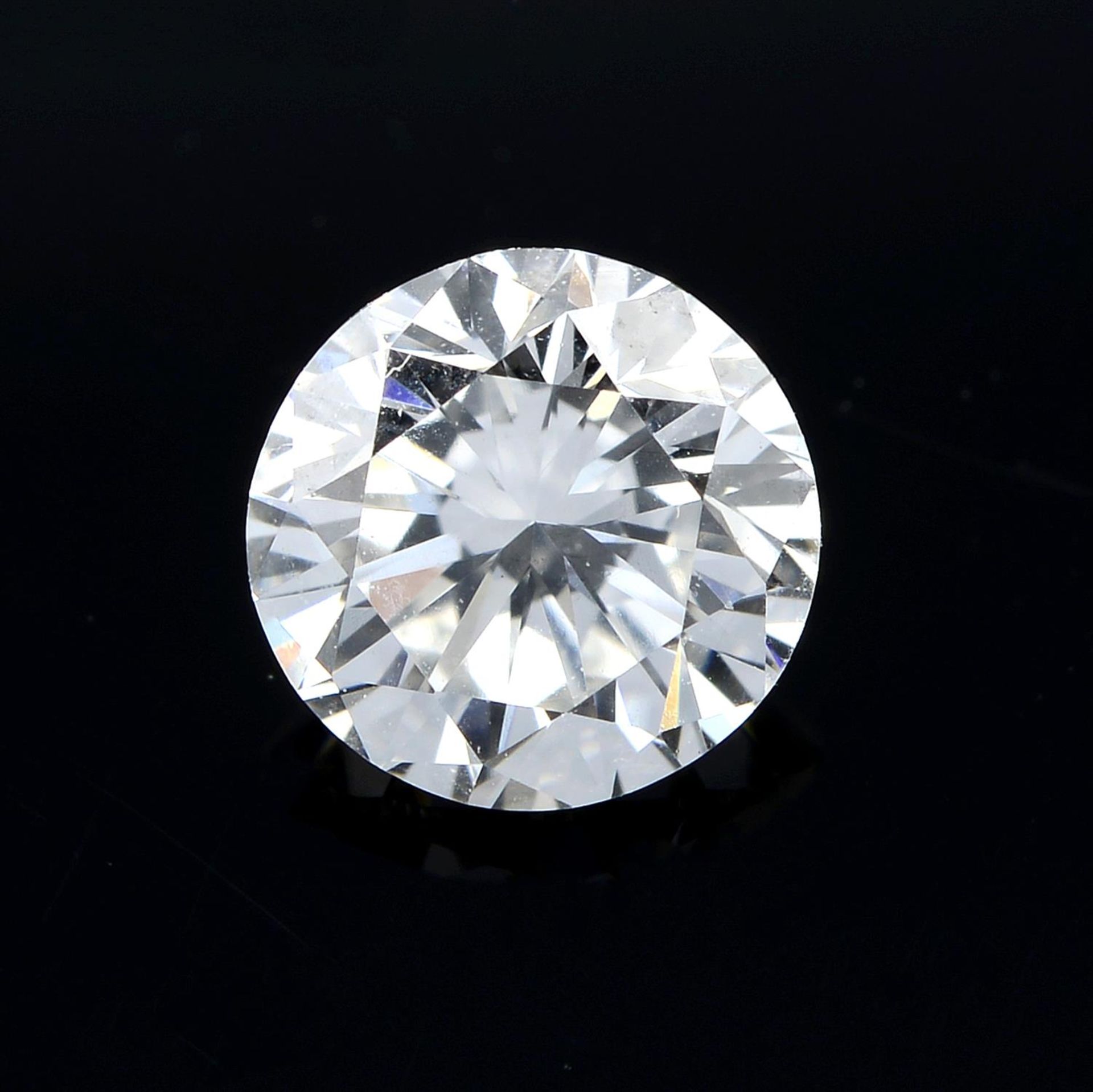 A round brilliant-cut diamond, approximate weight 0.53ct.