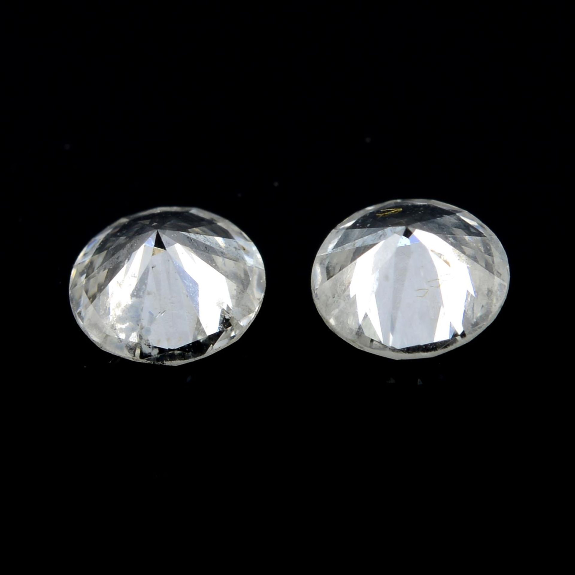 Two brilliant-cut diamonds, total weight 0.33ct. - Image 2 of 2