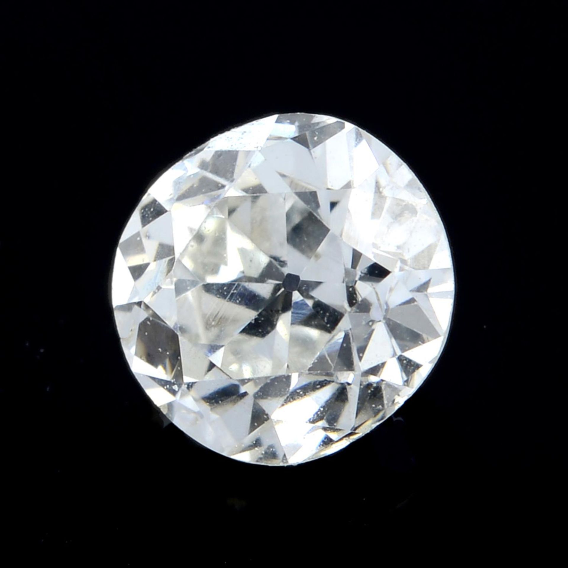 An old-cut diamond, weight 0.54ct.