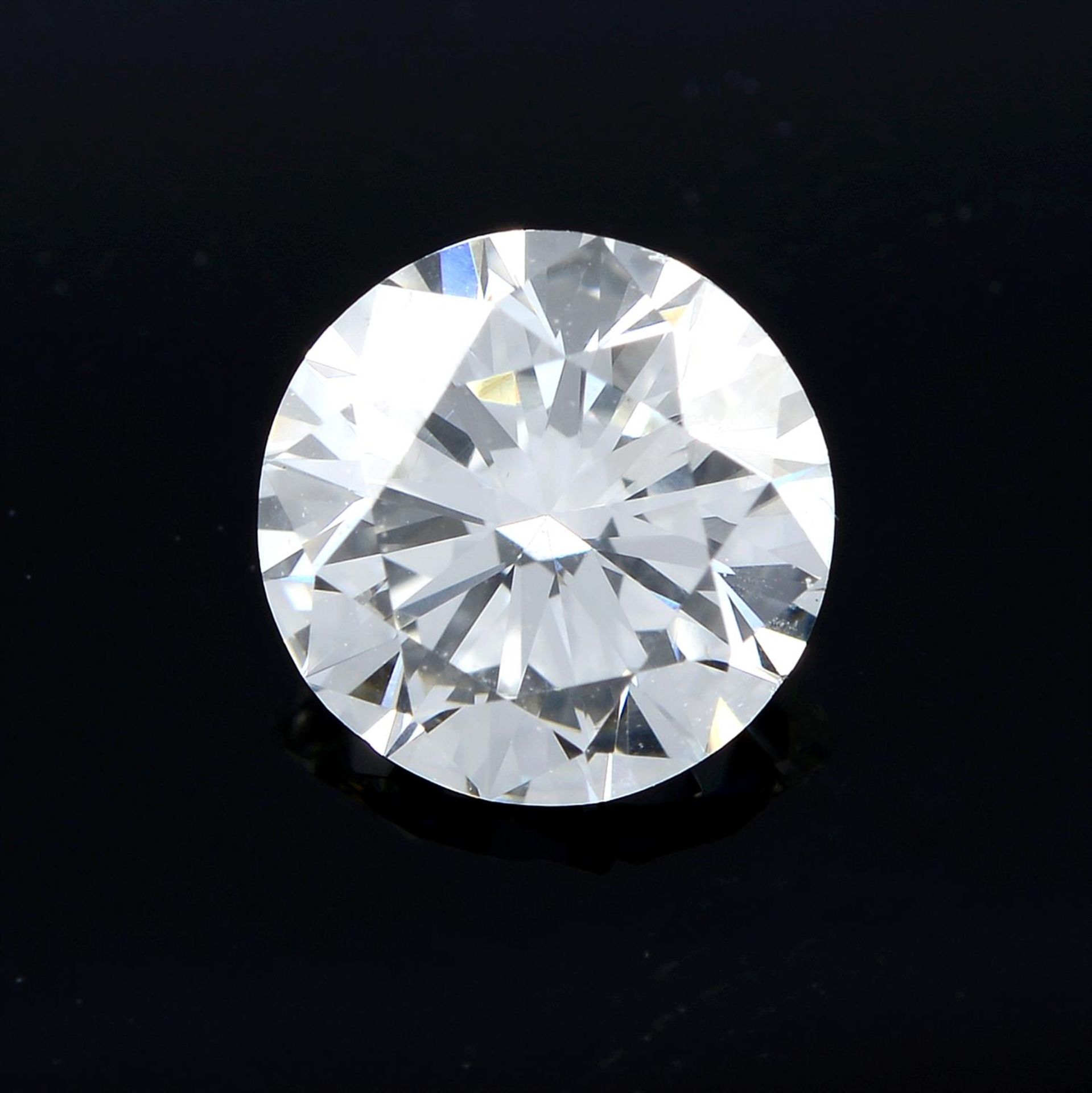 A round brilliant-cut diamond, approximate weight 0.55ct.