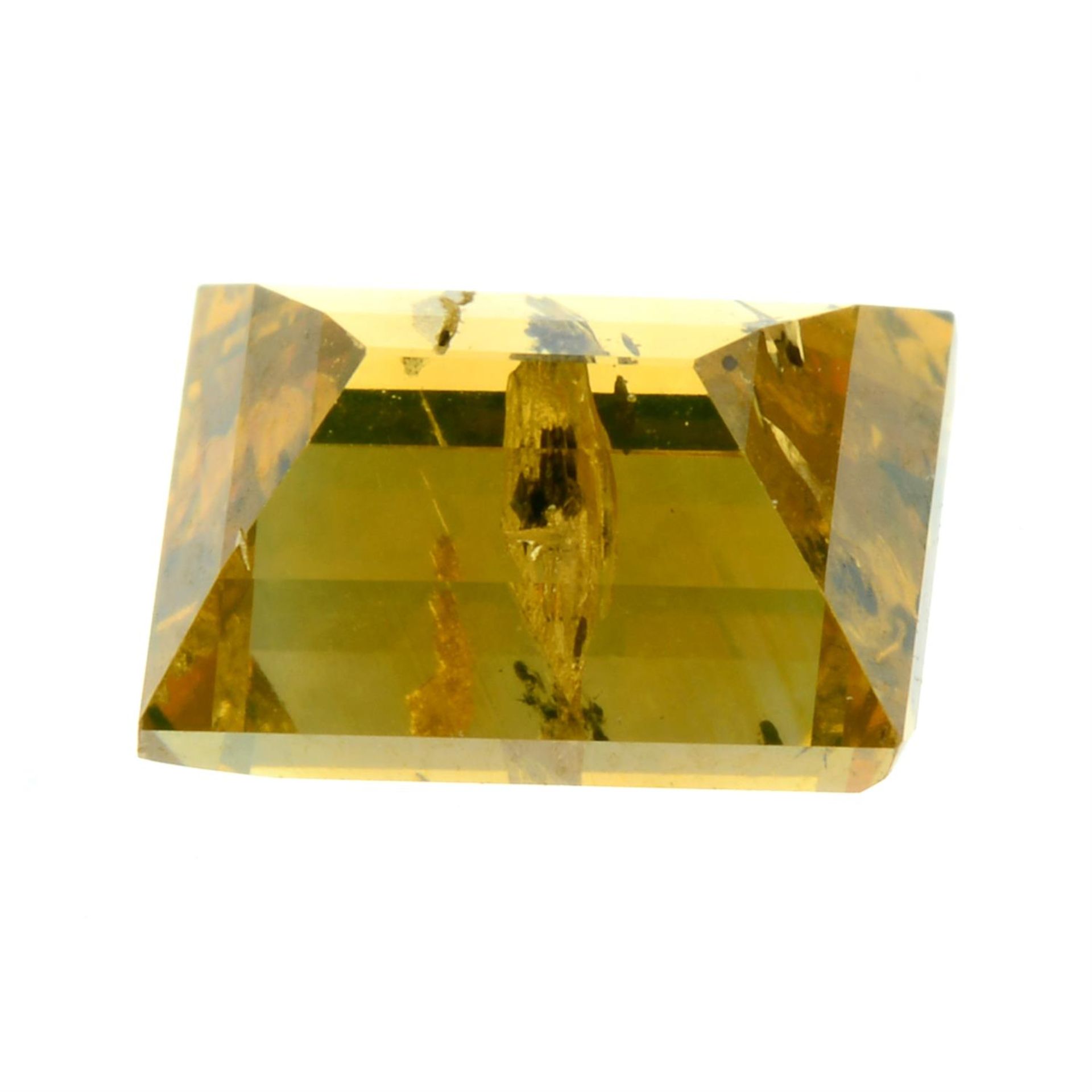 An emerald-cut diamond, weight 1.04cts. - Image 2 of 2