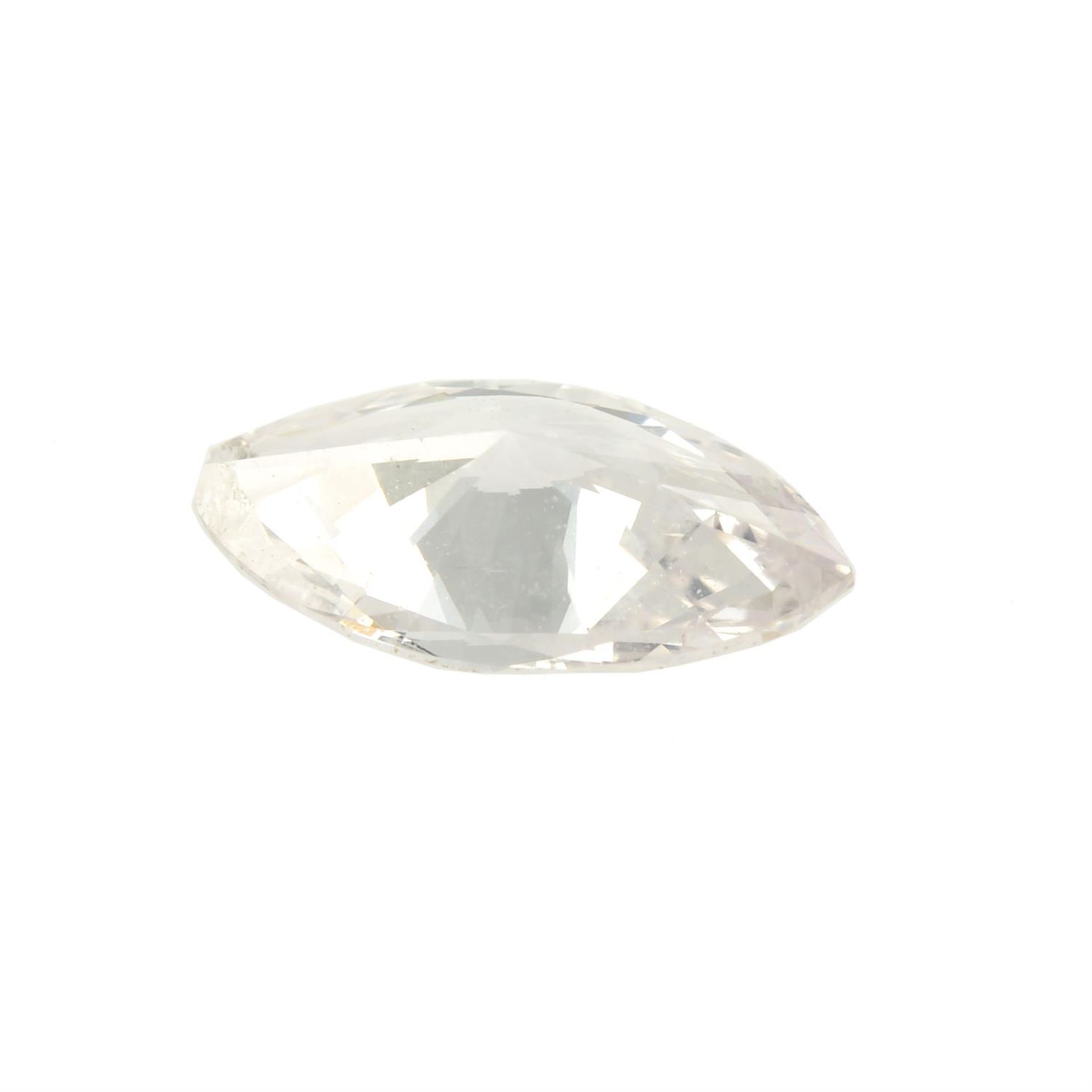 A marquise-shape 'pink' diamond, weight 0.30ct. - Image 2 of 2
