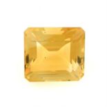 A rectangular-shape citrine, weight 17.16cts.