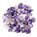 A selection of mixed-shape amethysts, total weight 502.16cts.