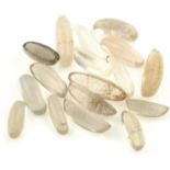 A selection of rutilated quartz, total weight 151.80cts.