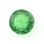 A circular-shape tsavorite garnet, weight 0.35ct.