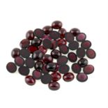 A selection of oval-shape garnets, total weight 266.50cts