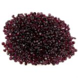 A selection of circular-shape garnets, total weight approximately 304cts.