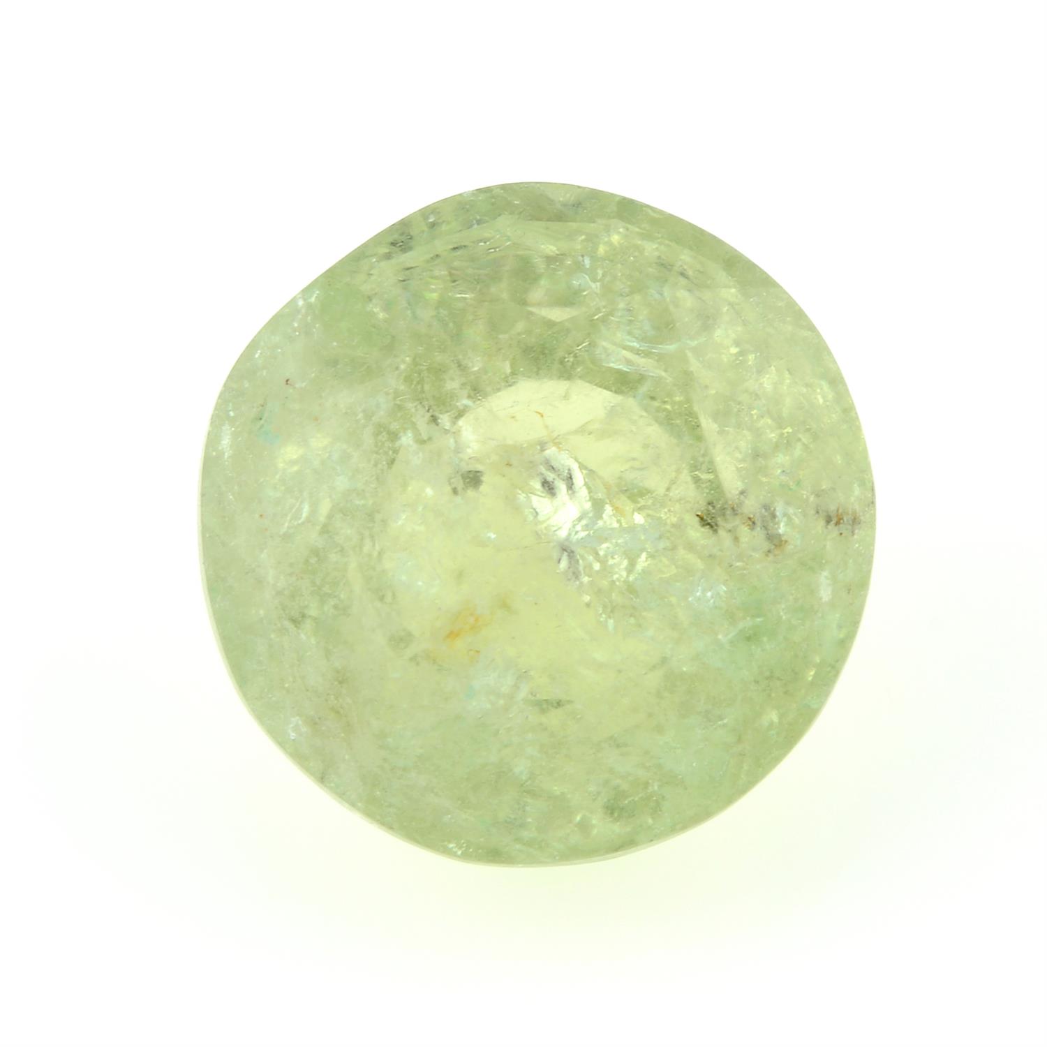 An oval-shape Paraiba tourmaline, weight 5.83cts