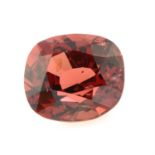 A cushion-shape red spinel, weight 3.89cts.