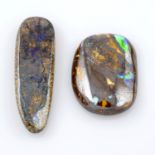 Two boulder opals, total weight 59.40cts.