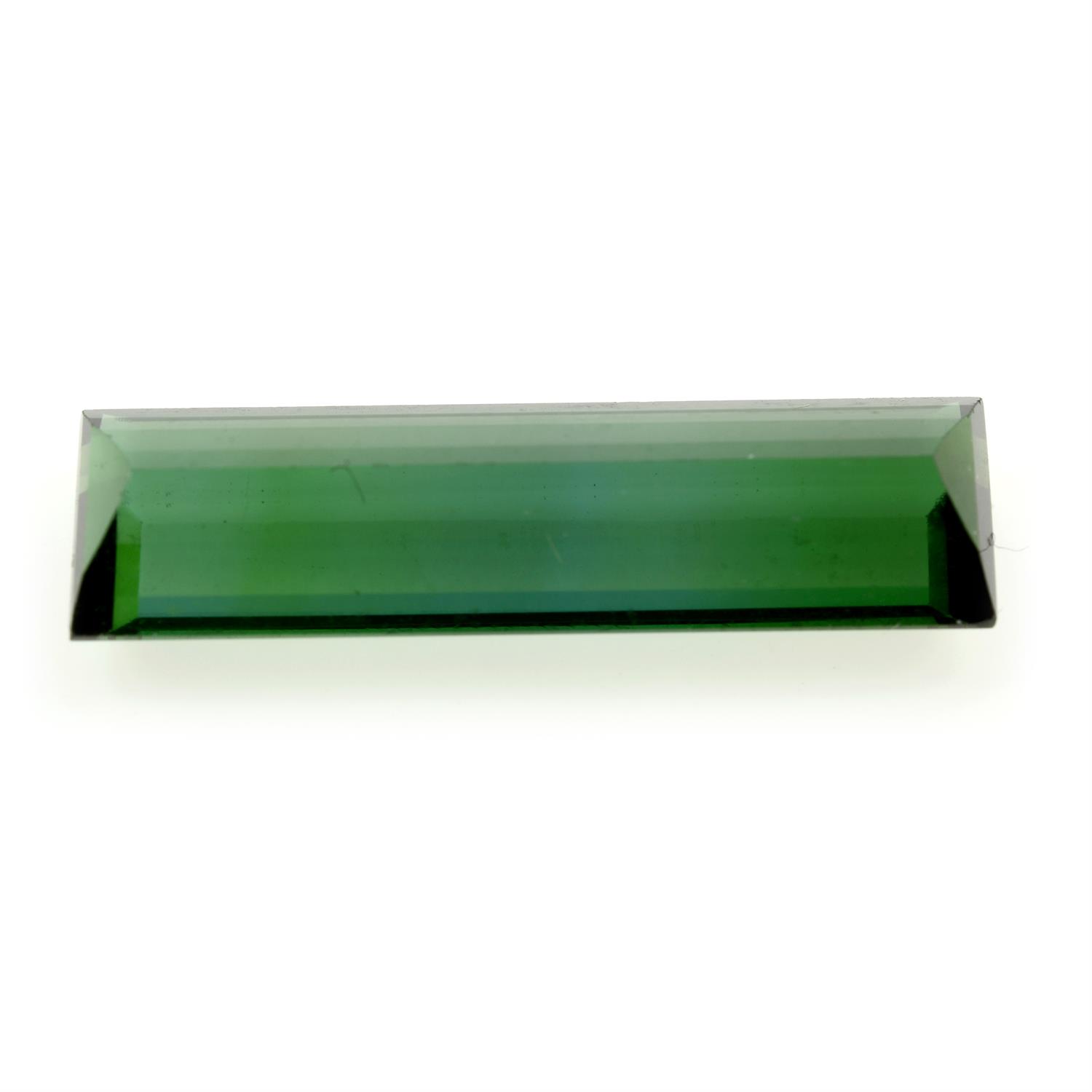 A rectangular-shape green tourmaline, weight 5.00cts - Image 2 of 2