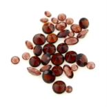 A selection of red garnets, total weight 9.27cts.