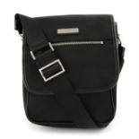 BURBERRY - a black nylon crossbody bag.