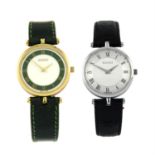 GUCCI - a wrist watches, (30mm) with another Gucci wrist watch.