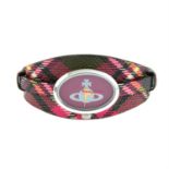 VIVIENNE WESTWOOD - a tartan watch with Orb dial.