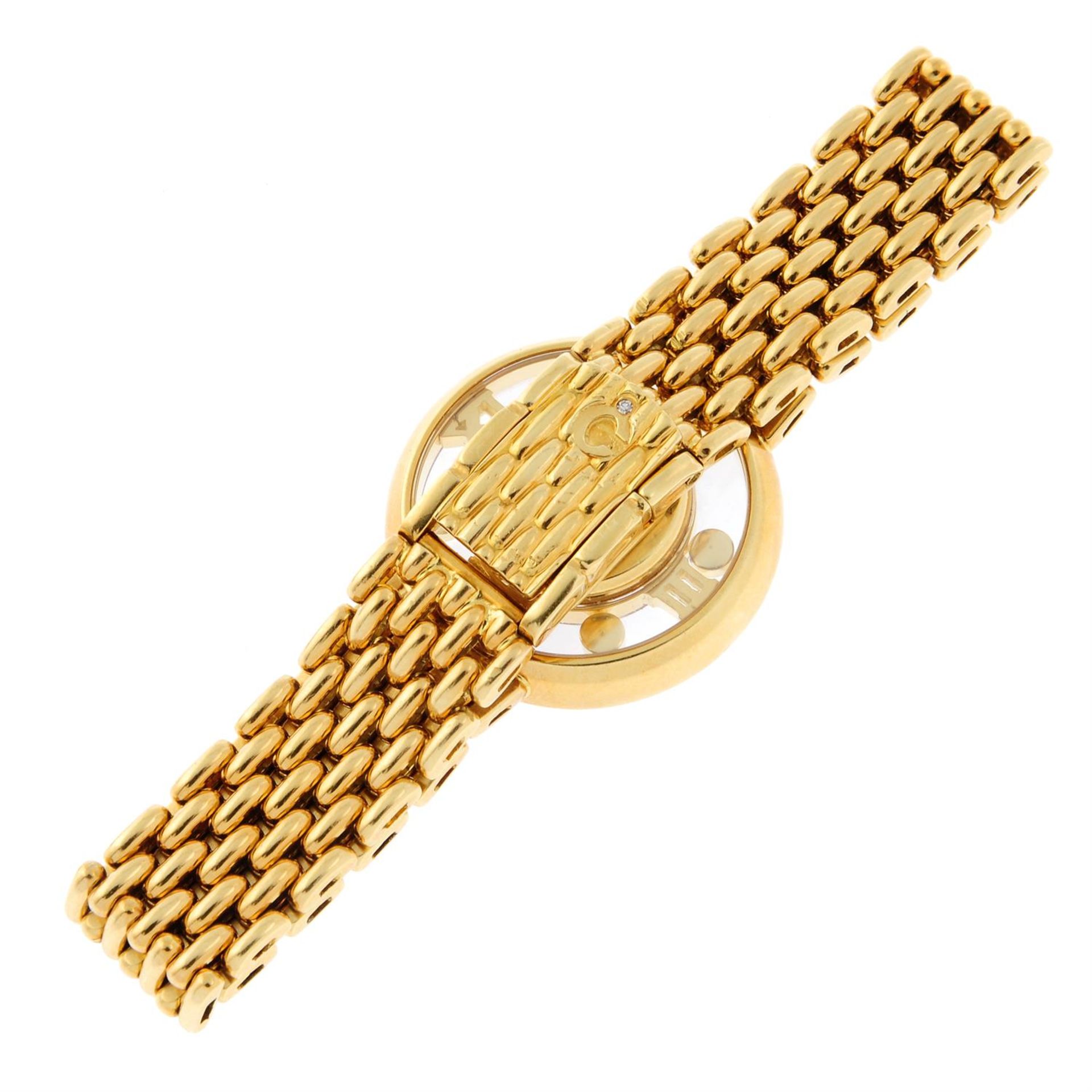 CHOPARD - a factory diamond set 18ct yellow gold Happy Diamonds bracelet watch, 24mm. - Bild 2 aus 5