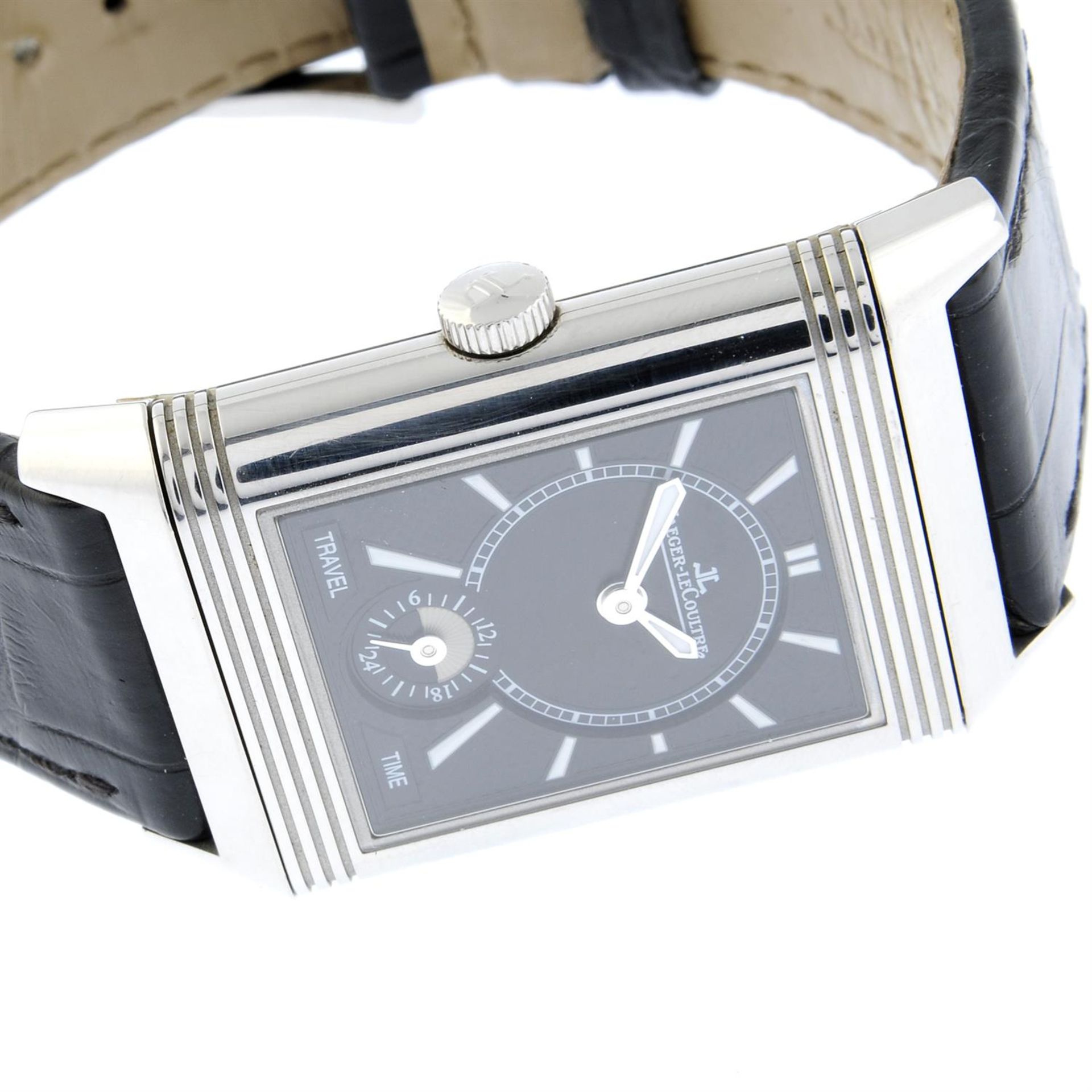 JAEGER-LECOULTRE - a stainless steel Reverso wrist watch, 25x38mm - Image 4 of 7