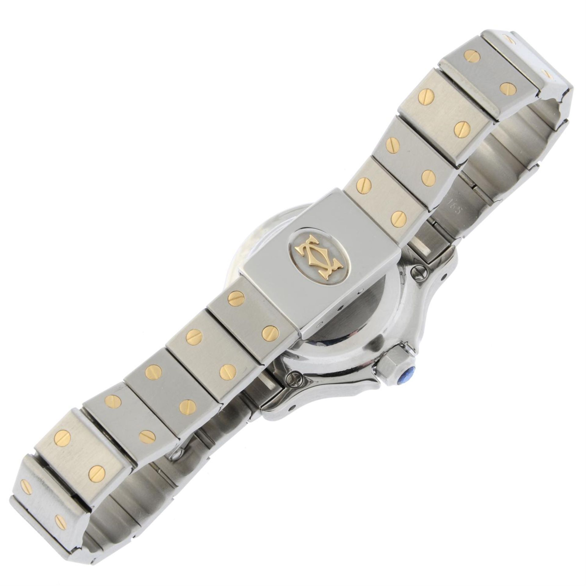 CARTIER - a bi-metal Santos Octagon bracelet watch - Image 2 of 5