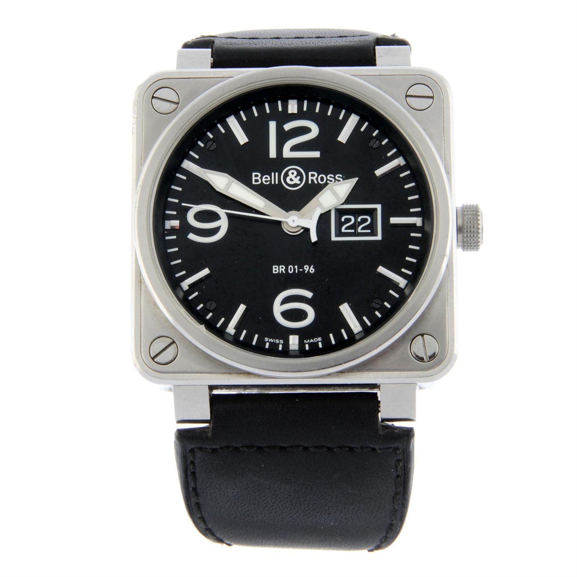 BELL & ROSS - a stainless steel BR01-96 wrist watch, 46mm.