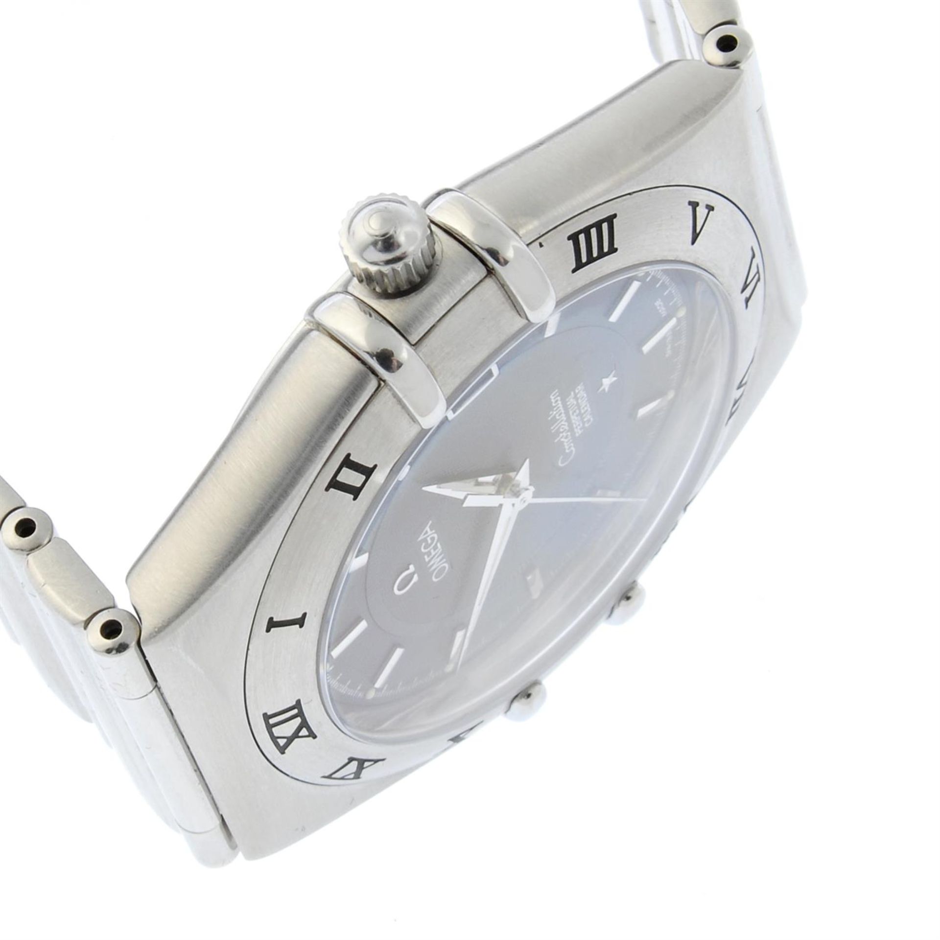 OMEGA - a stainless steel Constellation Perpetual Calendar bracelet watch, 35mm. - Image 3 of 6