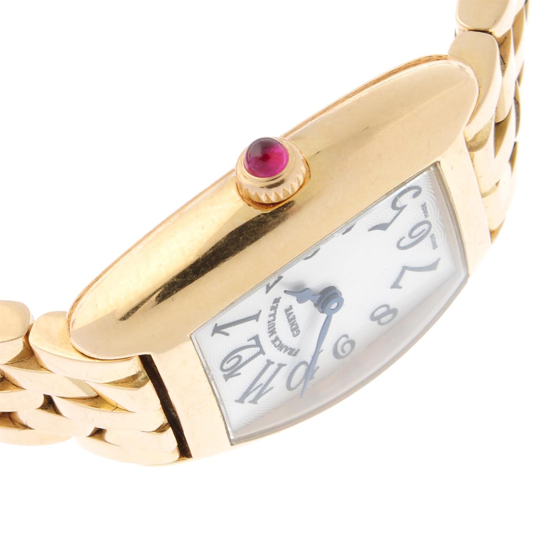 FRANCK MULLER - an 18ct rose gold Curvex bracelet watch, 25mm. - Image 3 of 7