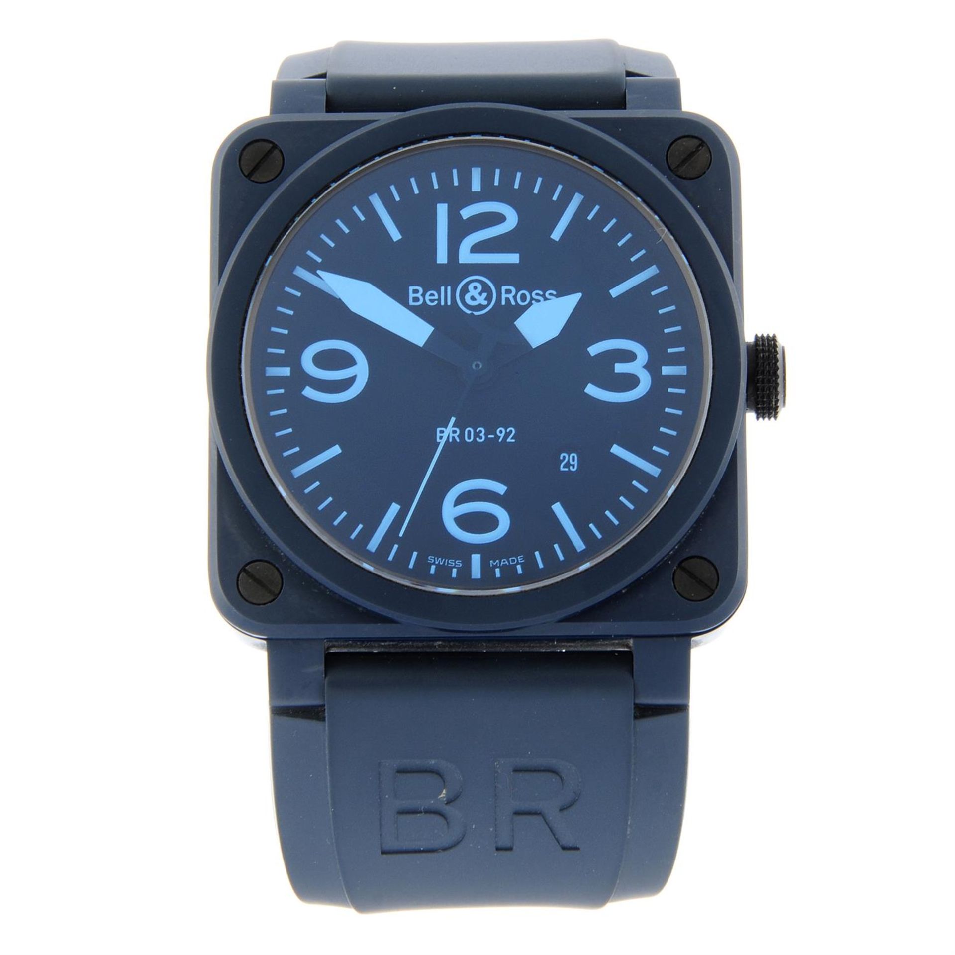 BELL & ROSS - a ceramic BR 03-92 wrist watch